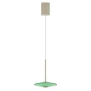 LOOM DESIGN LED-pendellampe Solene, grønn, glass, Ø 20 cm
