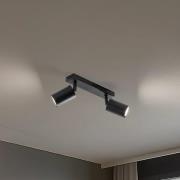 Downlight Zoom, 2 lyskilder, svart