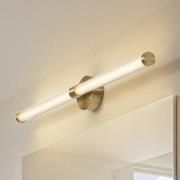 Lucande LED-vegglampe Melisa, gull, 90 cm, CCT, IP44