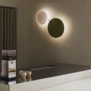 MARSET LED-vegglampe Caramel, grønn, Ø 38 cm, TRIAC, glass