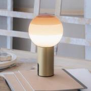 MARSET batteridrevet bordlampe Dipping Light, krem/messing, dimbar