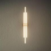 LED-taklampe Tinka, trefarget/svart, lengde 98 cm