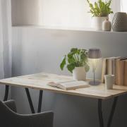 LED-bordlampe Loca, antrasitt, høyde 36 cm Metall/plast