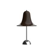 Verpan LED-batteridrevet bordlampe Pantop, brun, høyde 30 cm, IP44