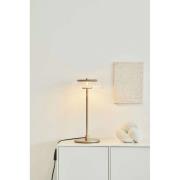 Nuura LED-bordlampe Blossi, høyde 43 cm, gullfarget/klar