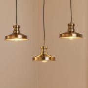 Hengelampe Berceste 9263, 3 lyskilder, gammel messingfarge, E27
