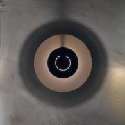 Knikerboker LED-vegglampe DoppioZero, rosa/grå, Ø 30 cm