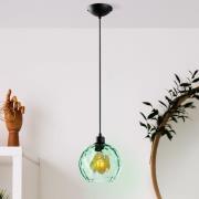 Benek pendellampe, grønn, glass, Ø 20 cm, E27