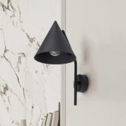 Vegglampe Cono, 1 lyskilde, svart, E27