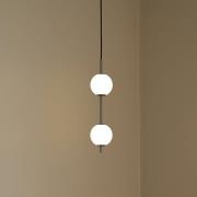 UMAGE LED-hengelampe Audrey, stålfarget, 2 lyskilder, Ø 12 cm