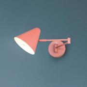 Vegglampe Cosima, aprikos, utstikk 54 cm, metall