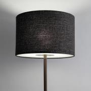 Gulvlampe Amarela, svart melange, tekstil, E27
