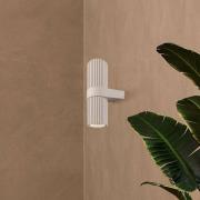 Vegglampe DYNAMICS, hvit, høyde 23 cm, metall, opp/ned