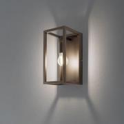 Vegglampe Frame, titan-gullfarget, høyde 30 cm, stål