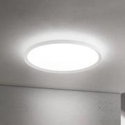 LED-taklampe Kant, Ø 60 cm, hvit, CCT, metall/plast