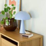 HÜBSCH bordlampe Mush Mini, isblå, metall, høyde 25 cm