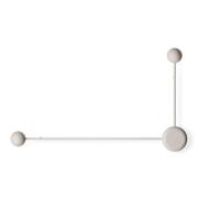Vibia Pin 1694 LED-vegglampe, 2 lyskilder, kremfarget