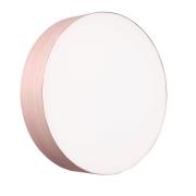LZF LED-vegglampe Gea, lysrosa, Ø 42 cm, tre