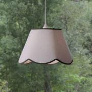 PR Home hengelampe Nell, mosegrønn, Ø 35 cm, E27, stoff