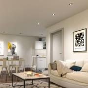 Paulmann LED-innbyggingslampe, hvit Ø 8 cm 4,8 W på/av 10-pakning