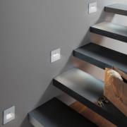 Paulmann LED-sensor-innfelt vegglampe Edge Quadro, hvit 8x8 cm