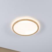 Paulmann LED-taklampe Atria Shine Ø29cm eik IP44 3.000K