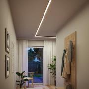 Paulmann LED-lyslist Linion, svart, 90° hjørne, 3000 K