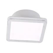 LightMe Taklampe Aqua Uno, 11x11cm, blad sølv, IP44