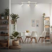 Downlight Tapp, hvit, lengde 48 cm, 3 lyskilder, metall, GU10