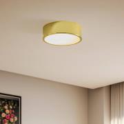 Taklampe Kimban i metall, Ø 26 cm, gull
