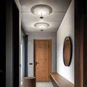 LED-taklampe Stilo_S, svart, Ø 35 cm