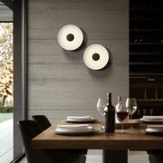 LED-taklampe Basin_P, svart, metall, Ø 48 cm