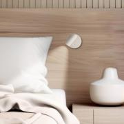 LED-vegglampe Tara, hvit, Ø 9 cm, metall