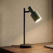 Lindby bordlampe Ovelia, grønn/svart, metall, E27