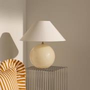 Globen Lighting bordlampe IRIS, kremfarget, høyde 45 cm