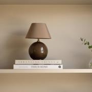 Globen Lighting batteridrevet bordlampe IRIS, brun, høyde 23 cm