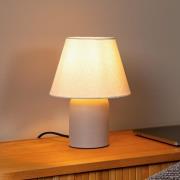 Bordlampe Macia, beige/naturfarget Høyde 27 cm Keramikk/stoff