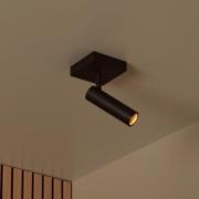 Downlight Grado, lengde 10 cm, svart, metall