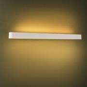 Vegglampe Soft, bredde 90 cm, hvit, aluminium, G13