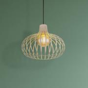 Hengelampe Mateo, krem/sandfarget, metall, Ø 40 cm