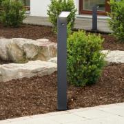 LED-sensor-veilampe PEARL, høyde 50 cm antrasitt metall IP54