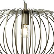 Hengelampe Globe, kaffe, Ø 51 cm, metall, 1 lyskilde, E27