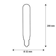 SEGULA LED Elegant Line E27 3W Tube 2.700 K Filament dimbar