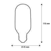 SEGULA LED Fire Flame Line E27 0,6W Tube røyk 1800K dekorasjon