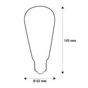 Segula LED Fire Flame Line E27 1W Rustika klar 1800K hengende