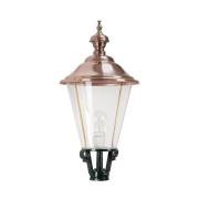 Veilampe K3b med kobberdeksel, grønn