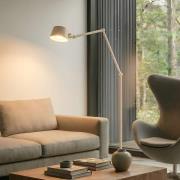 Lucande gulvlampe Silka, 216 cm, beige, justerbar, E27