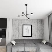 Pendellampe Natsu, lengde 64 cm, metall, 4 lyskilder, 4000 K, 1200 lm,...