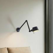 Lucande vegglampe Silka, svart, metall, 9,5 cm høy