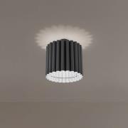 Taklampe Aria, svart, mikrofiber, E27